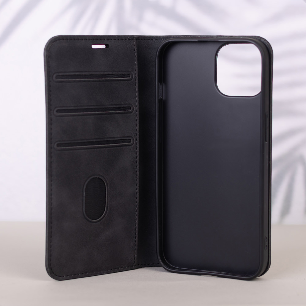 Dėklas knygutė iPhone 18 Pro // iPhone 17 Pro - Juodas aprašymas - Prekės nuotrauka
