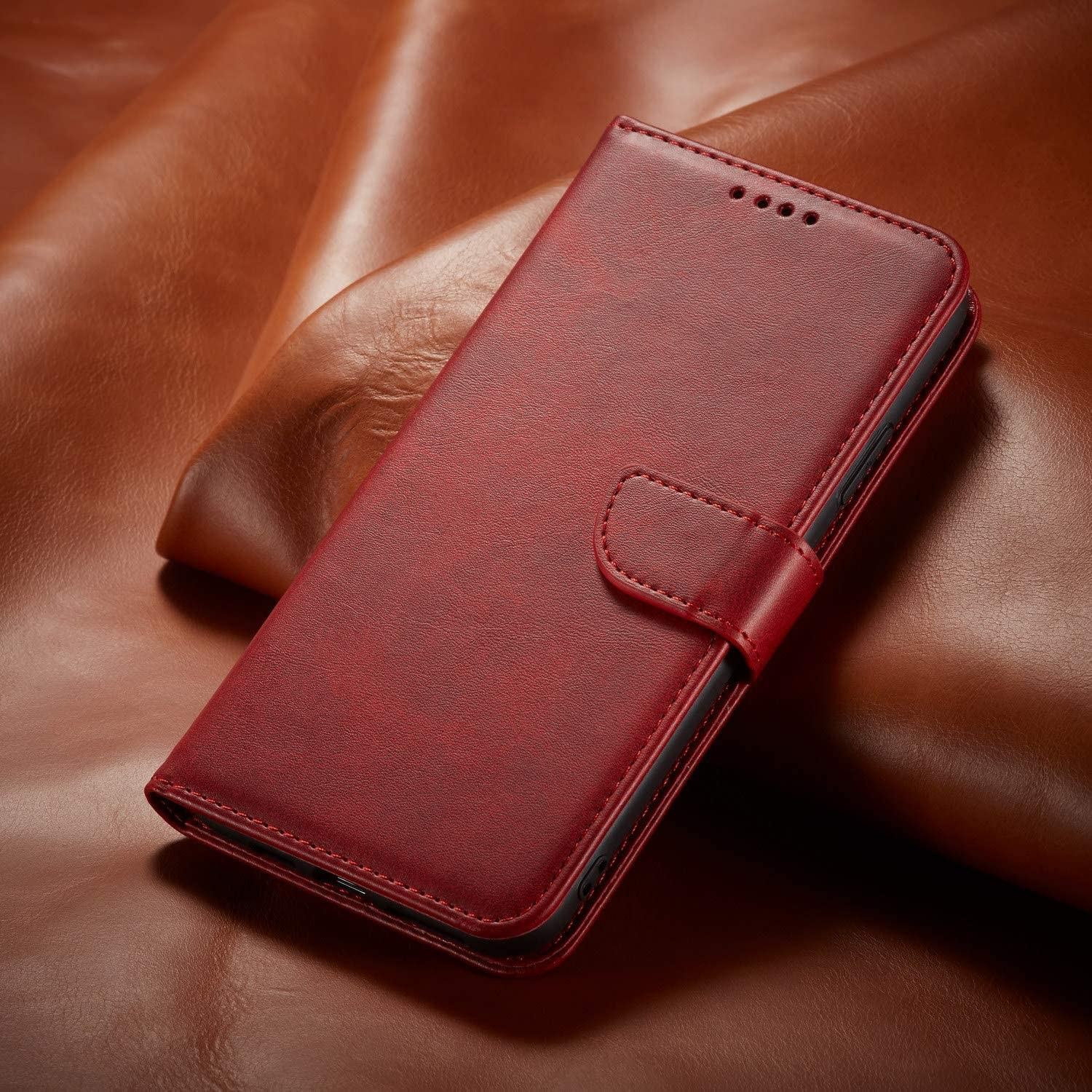 Dėklas knygutė skirtas iPhone 17e, iPhone 16e - Raudonas aprašymas - Prekės nuotrauka