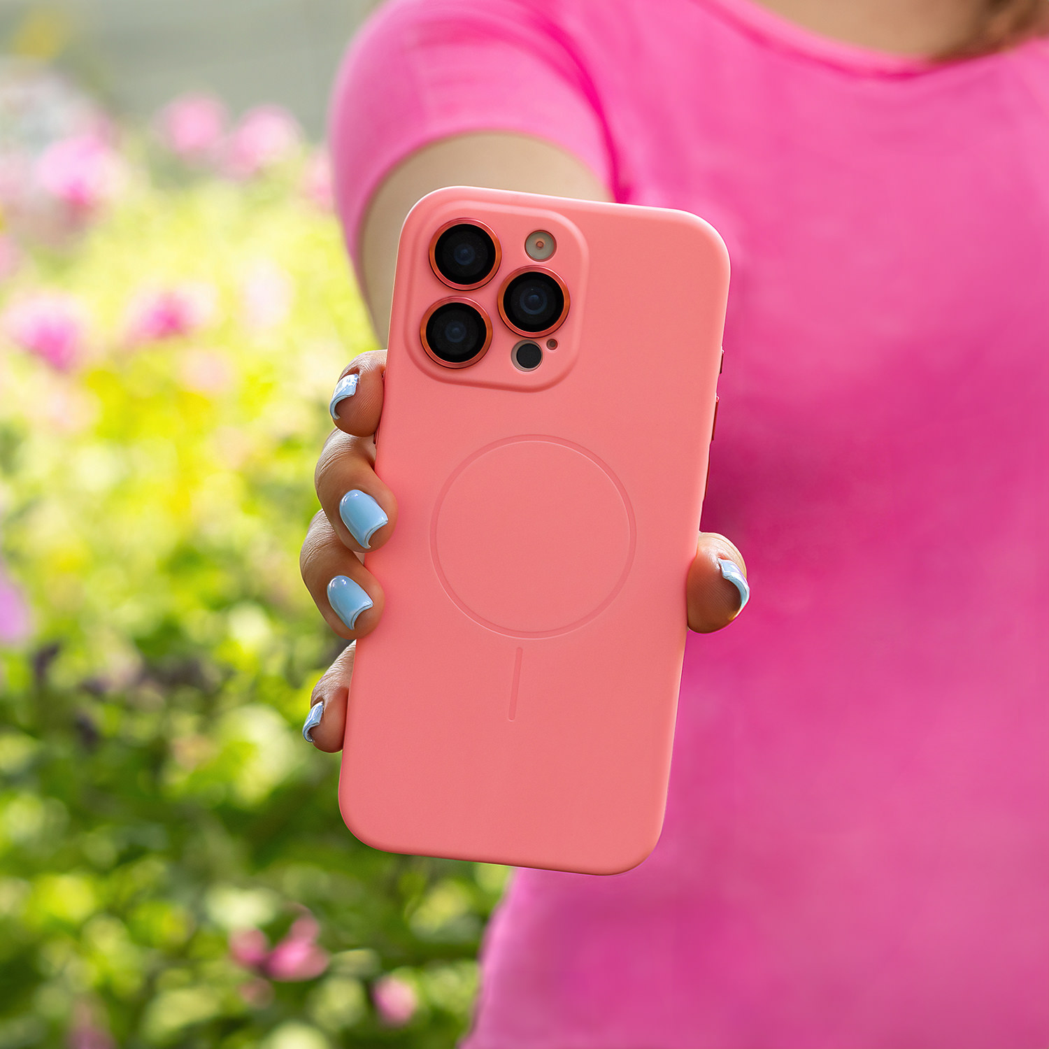 Dėklas skirtas iPhone 15 Pro - Šviesiai rožinis aprašymas - Prekės nuotrauka