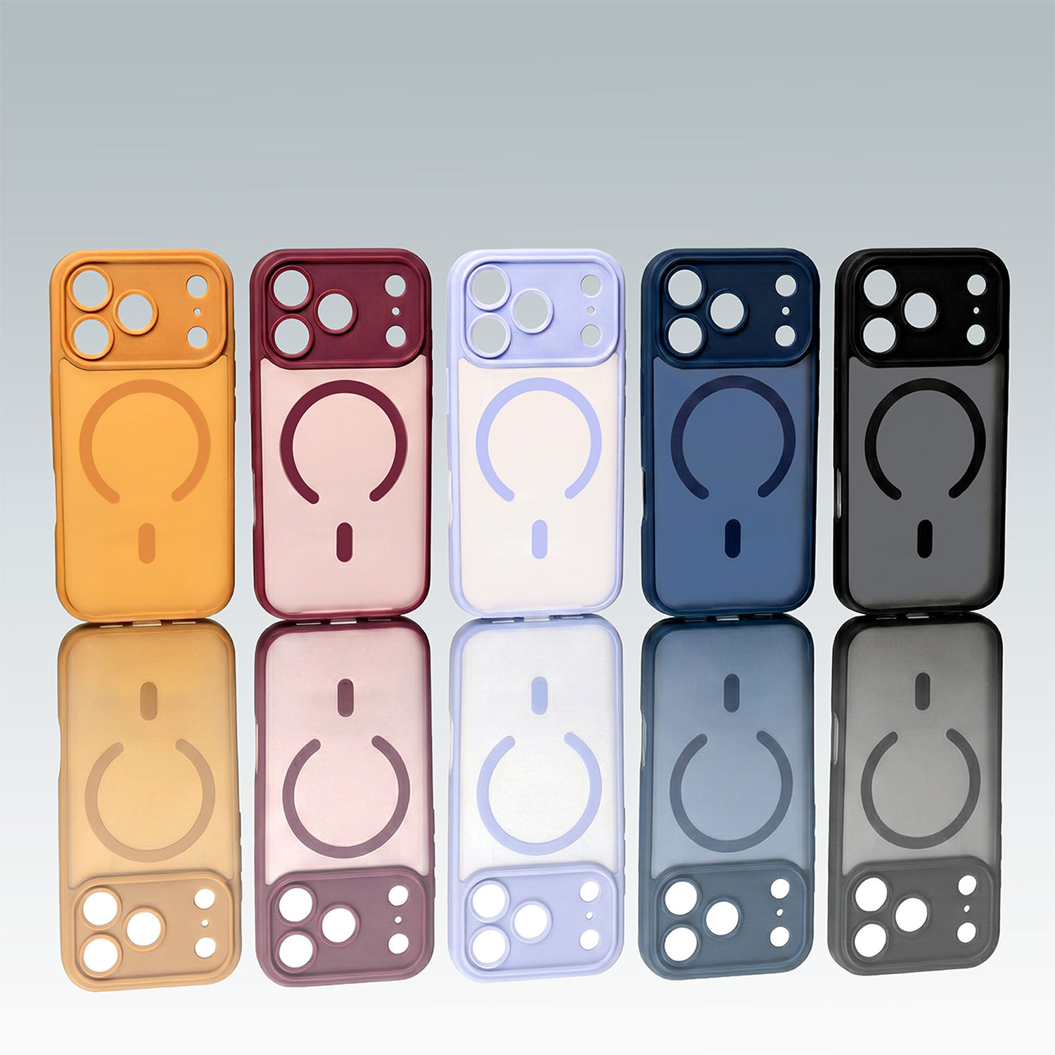 Dėklas skirtas iPhone 15 - Tamsiai raudonas aprašymas - Prekės nuotrauka