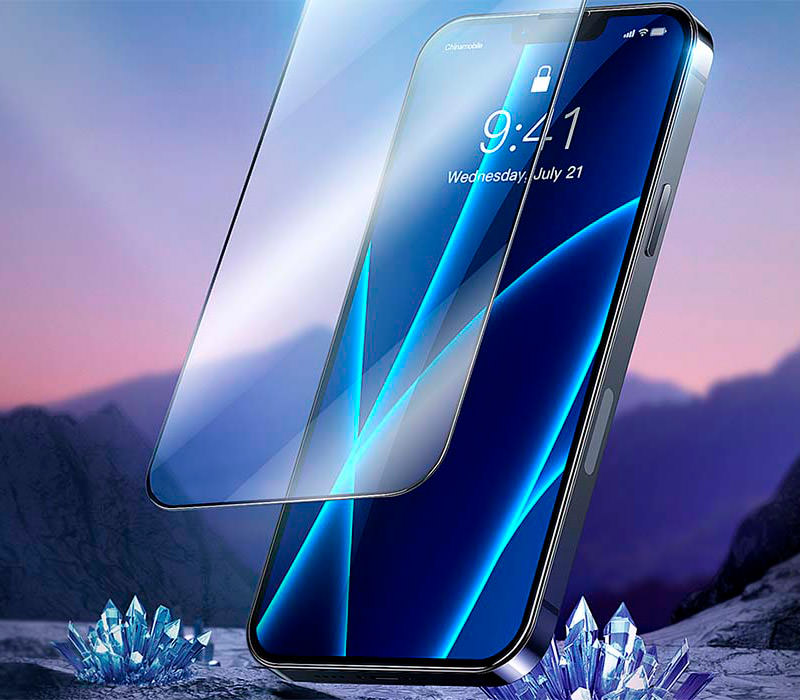 Dėklas Extra 3D Apsauginis stiklas skirtas iPhone 16 Plus // iPhone 15 Plus // iPhone 14 Pro Max - Juodas aprašymas - Prekės nuotrauka