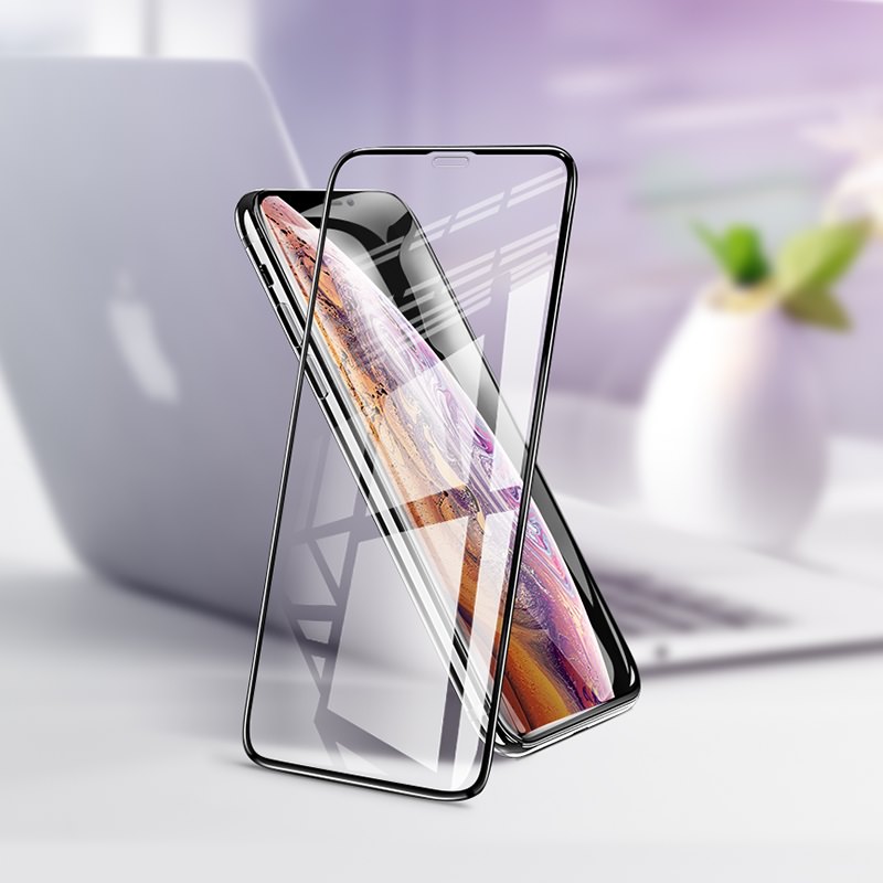 Dėklas Extra 3D Apsauginis stiklas skirtas iPhone 15 Pro Max - Juodas aprašymas - Prekės nuotrauka