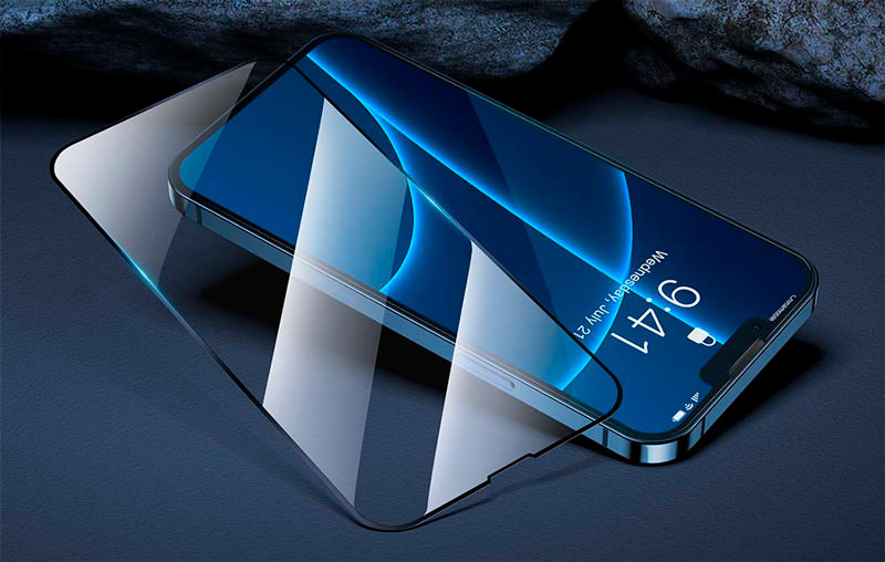 Dėklas Extra 3D Apsauginis stiklas skirtas iPhone 15 Pro - Juodas aprašymas - Prekės nuotrauka