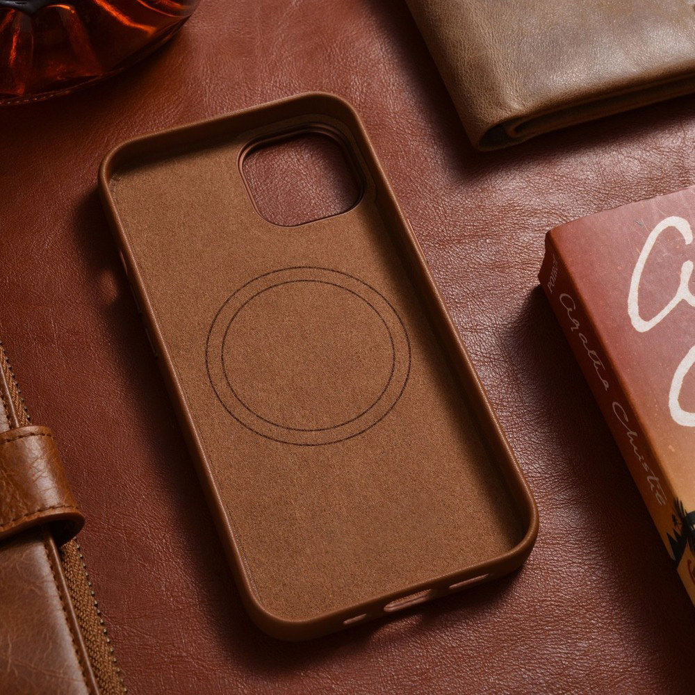 Odinis dėklas iPhone 14 - Ruda aprašymas - Prekės nuotrauka