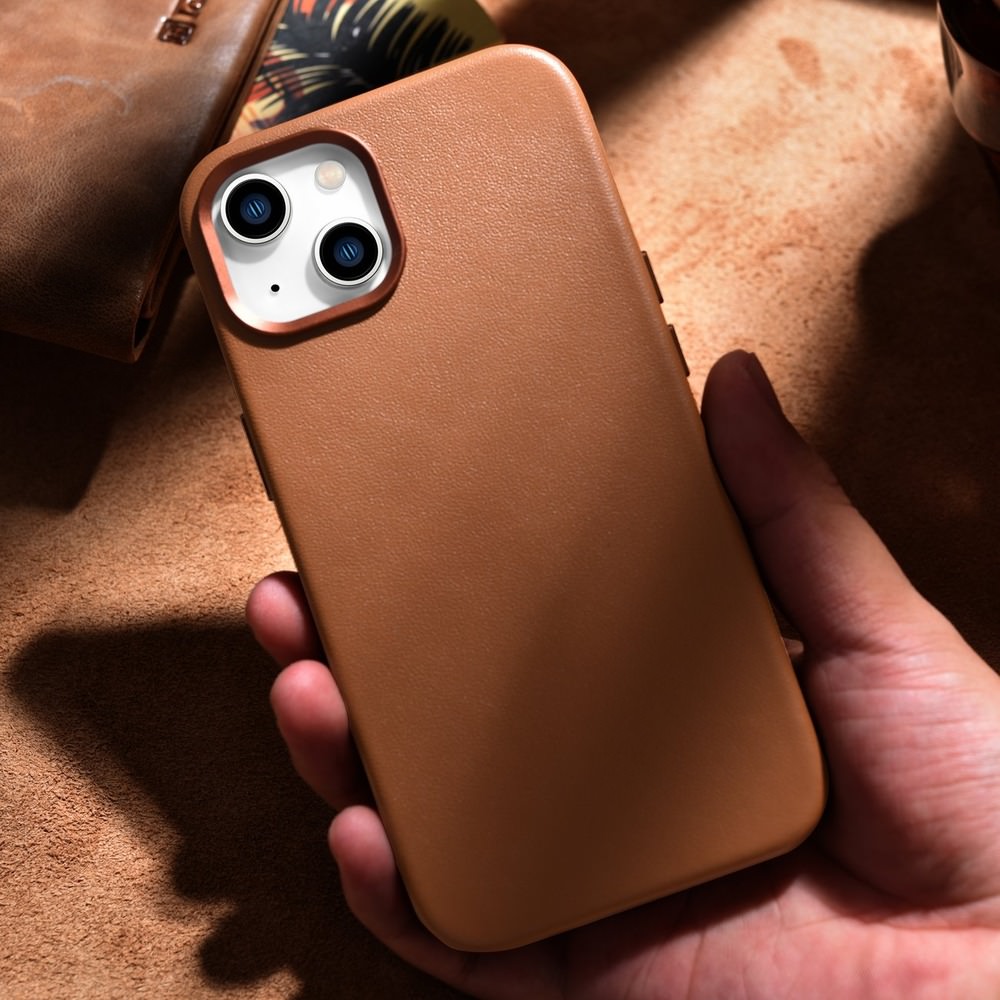 Odinis dėklas iPhone 14 - Ruda aprašymas - Prekės nuotrauka