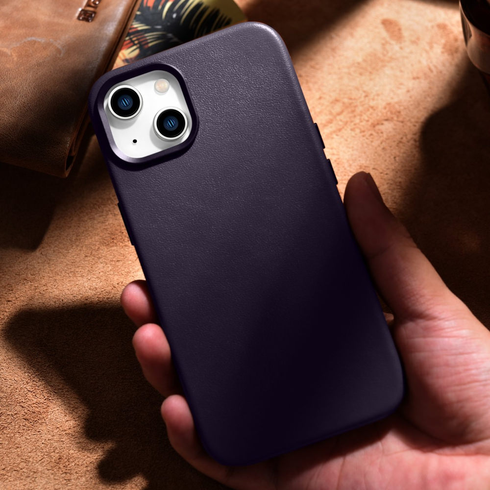 Odinis dėklas iPhone 14 - Tamsiai violetinė aprašymas - Prekės nuotrauka
