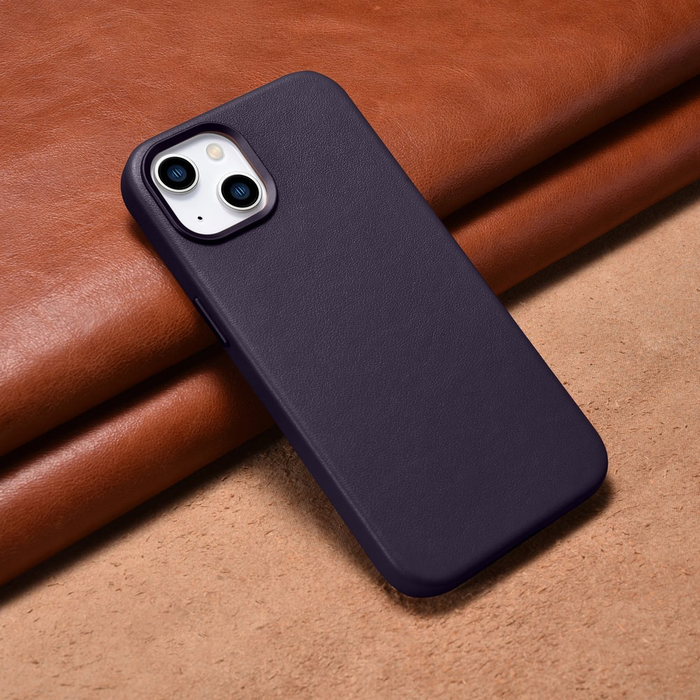 Odinis dėklas iPhone 14 - Tamsiai violetinė aprašymas - Prekės nuotrauka
