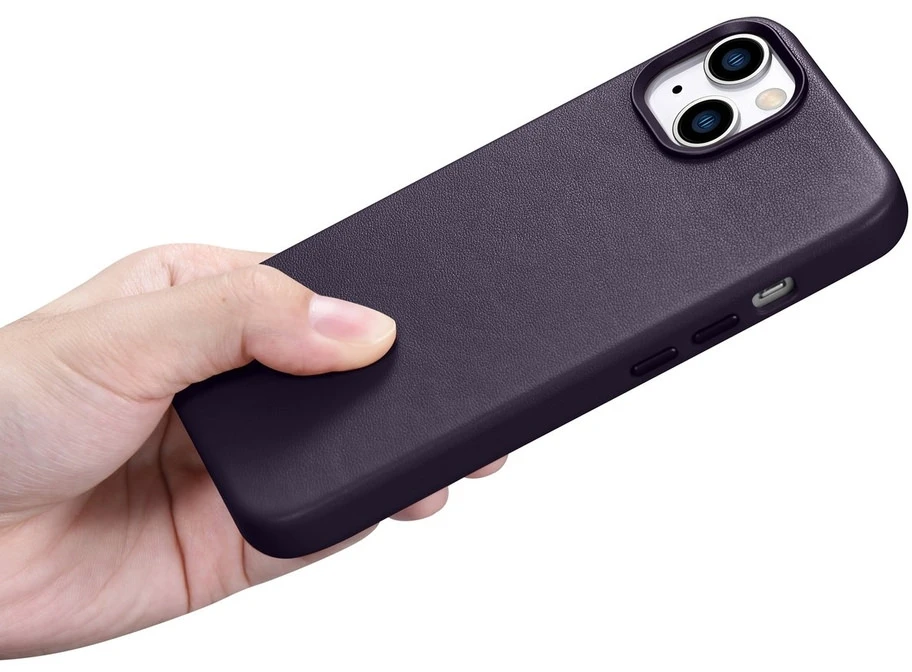Odinis dėklas iPhone 14 - Tamsiai violetinė