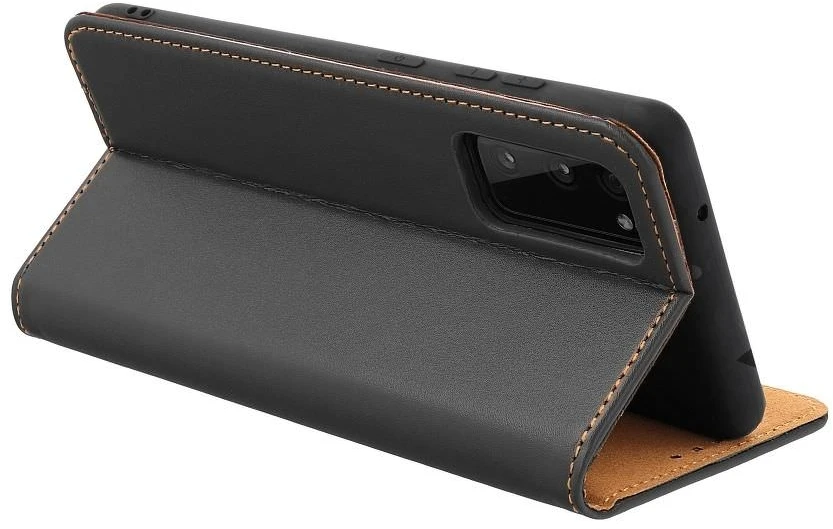 Odinis dėklas knygutė Huawei P30 - Juodas