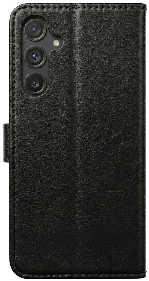 Odinis dėklas knygutė iPhone 16 - Juodas