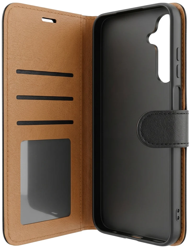Odinis dėklas knygutė iPhone 16 - Juodas