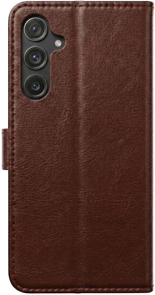 Odinis dėklas knygutė iPhone 18 // iPhone 17 - Ruda