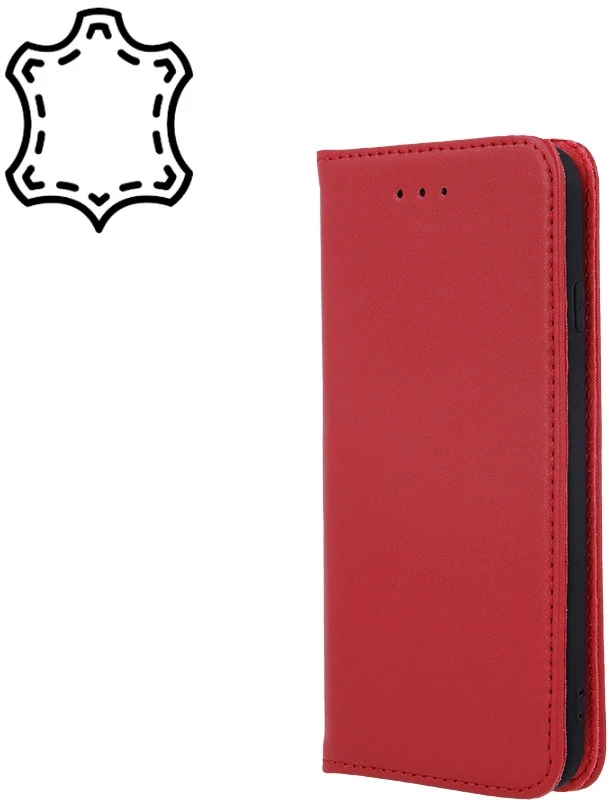 Odinis dėklas knygutė iPhone 18 // iPhone 17 - Raudonas