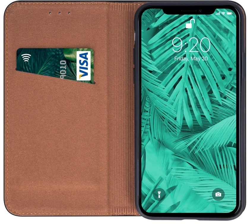 Odinis dėklas knygutė iPhone 18 Pro Max // iPhone 17 Pro Max - Juodas