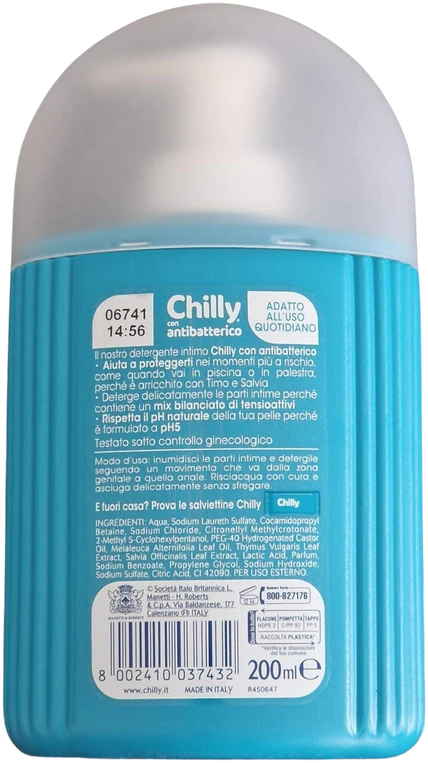 Intymios higienos prausiklis Chilly Con Antibatterico, 200ml