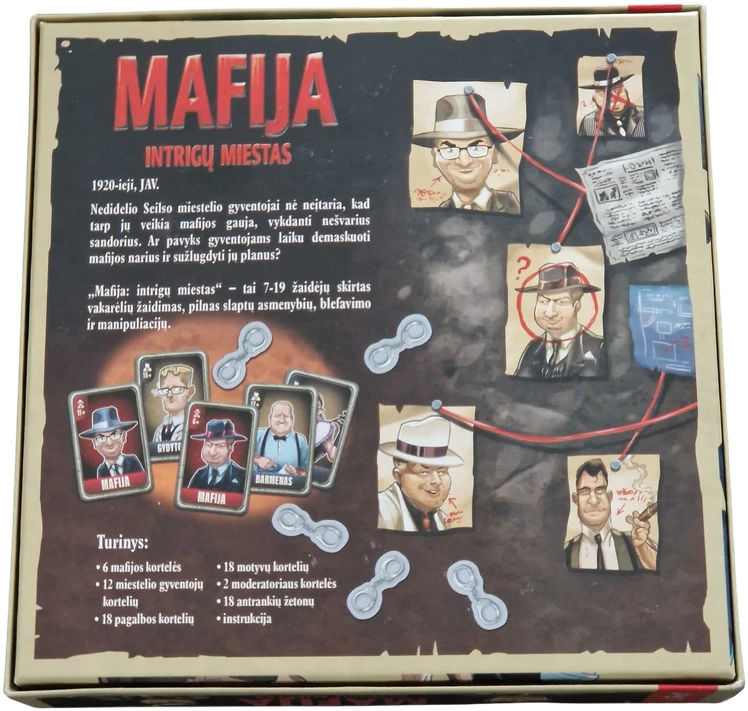 Žaidimas „Mafija: intrigų miestas“, TREFL, LT