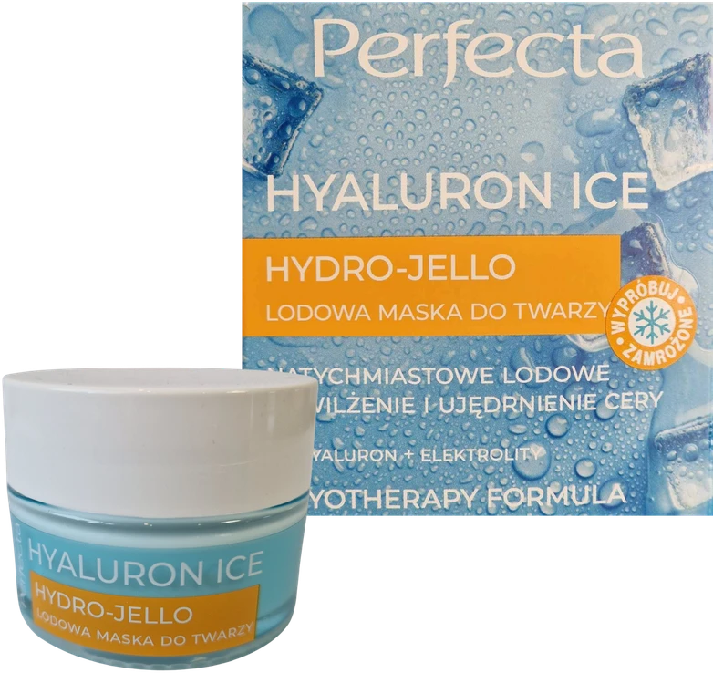 Veido kaukė Perfecta Hyaluron Ice Hydro-Jello, 50 ml