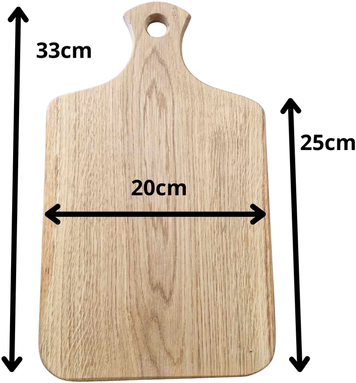 Pjaustymo / Serviravimo Lenta iš Ąžuolo Medienos 33cm.X20cm.X2cm.
