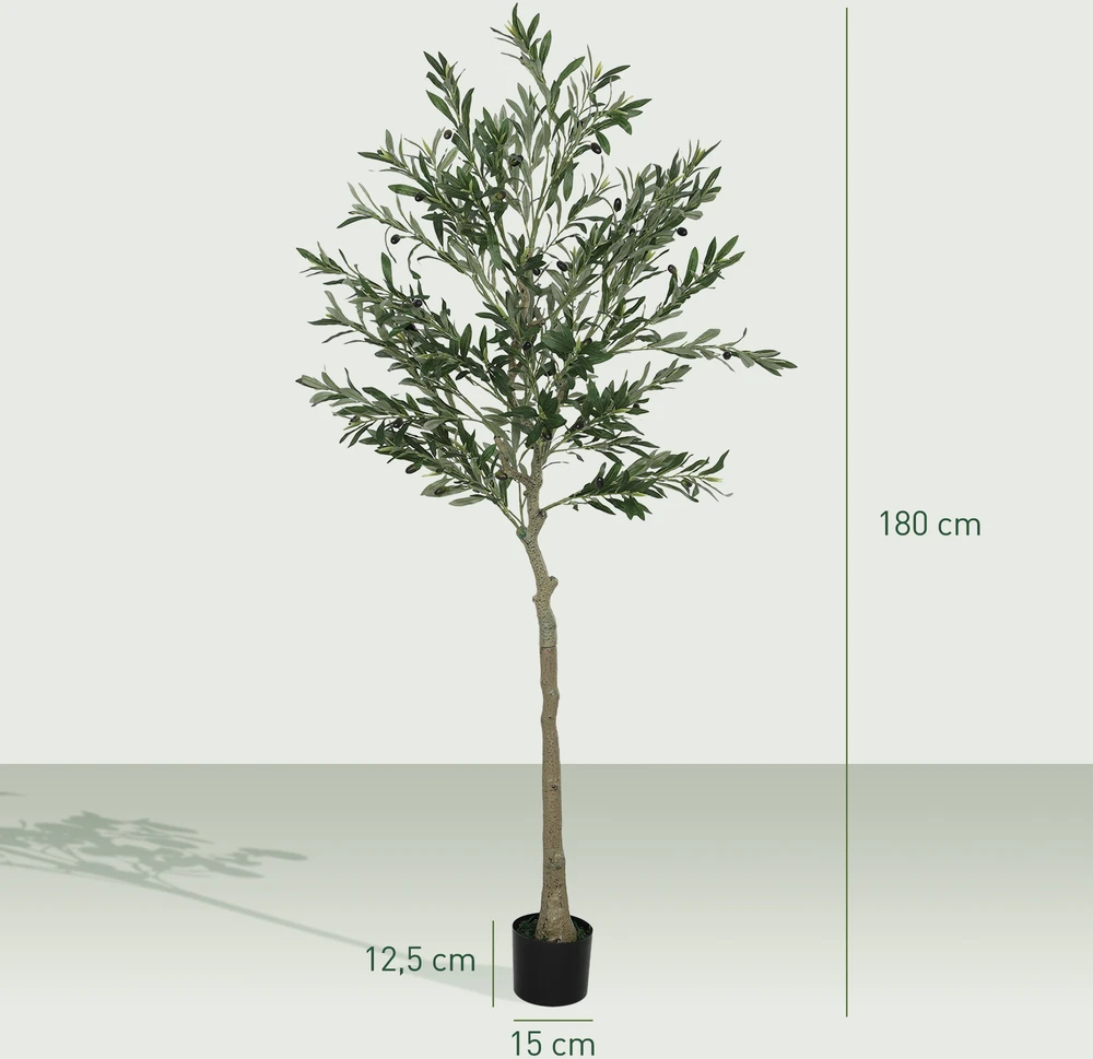 Aosom Dirbtinis alyvmedis, 180 cm, žalias