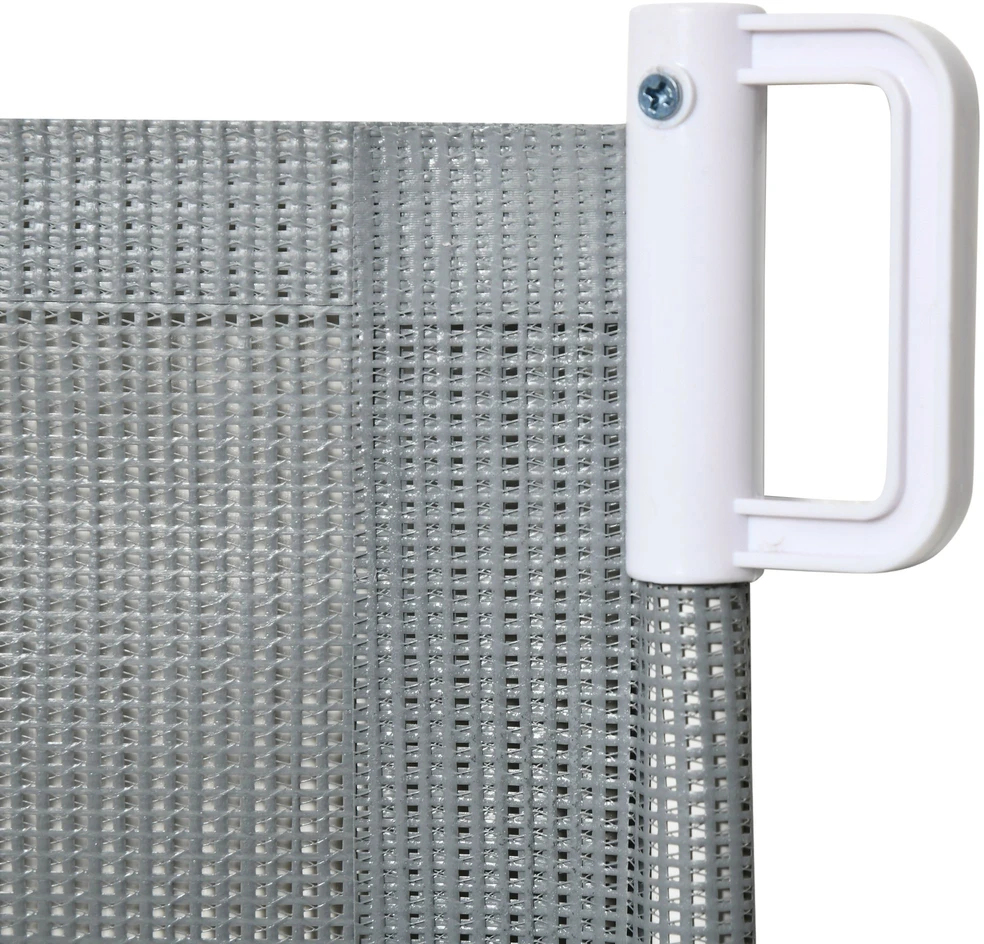 Aosom Ištraukiami apsauginiai varteliai, metalas ir plastikas, pilka, 5,5–115 x 5,5 x 82,5 cm