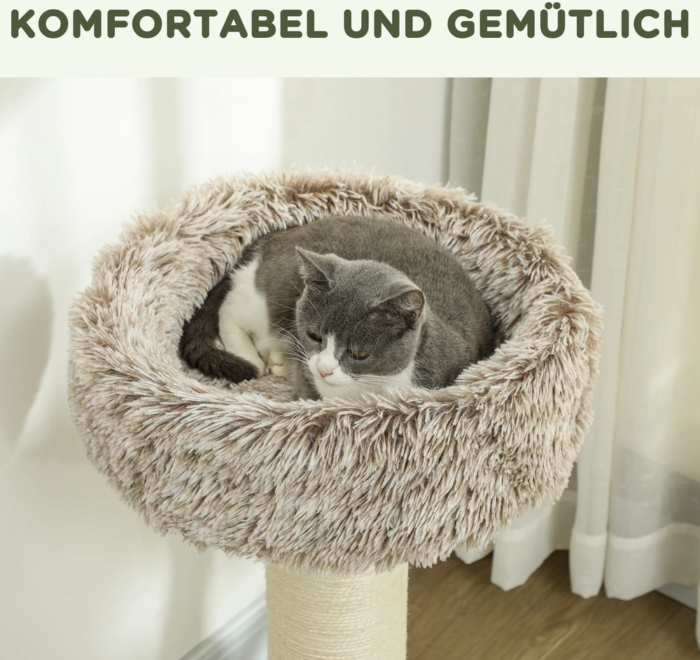 Aosom Kačių medelis, 87 cm, rudas, iki 6kg