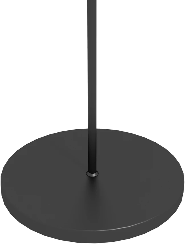 Aosom Lauko saulės lempa iš PE ratano, geltona/juoda, Ø34 x 130 cm