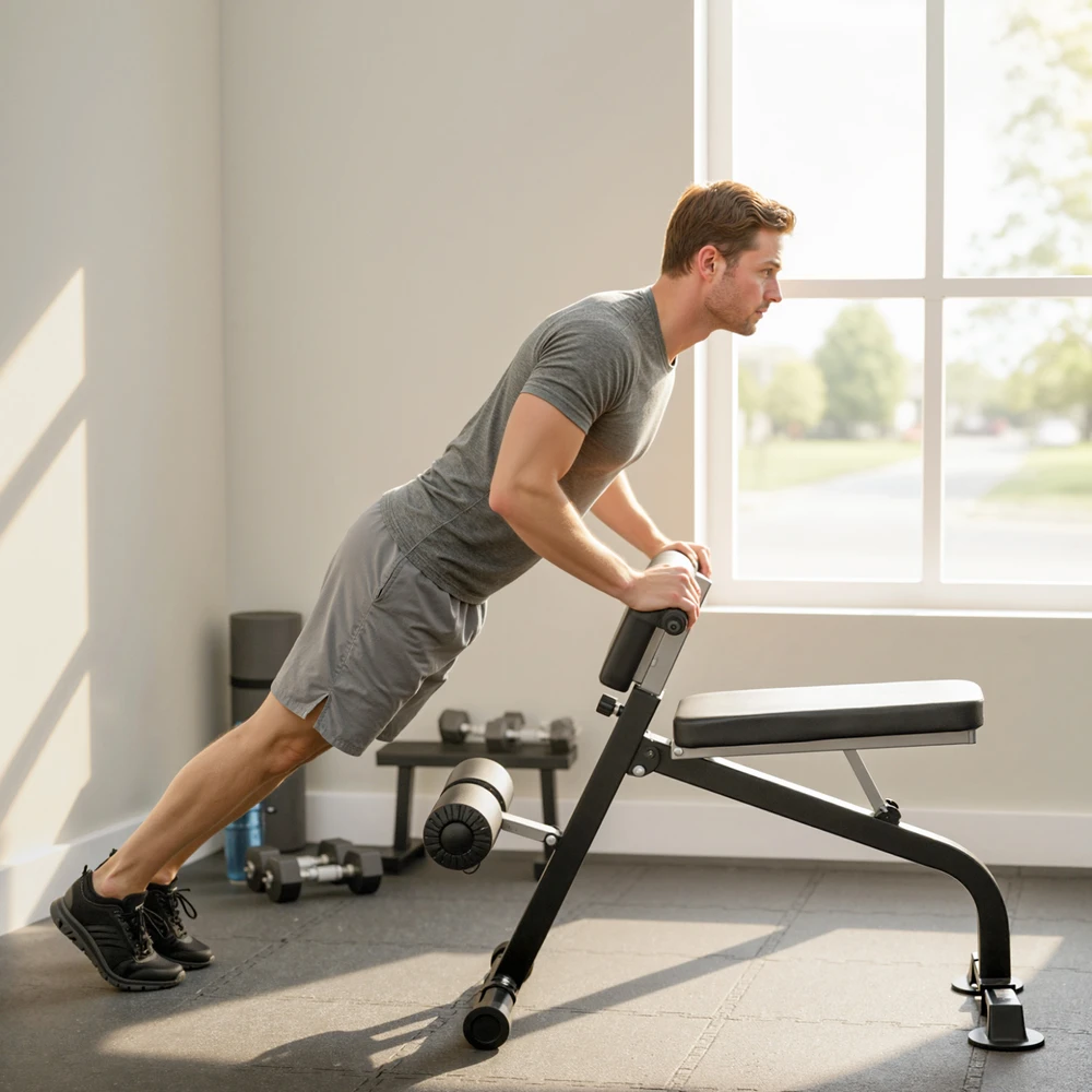 Aosom Reguliuojamas sulankstomas treniruoklis, juodas, plieno rėmas, 150 kg