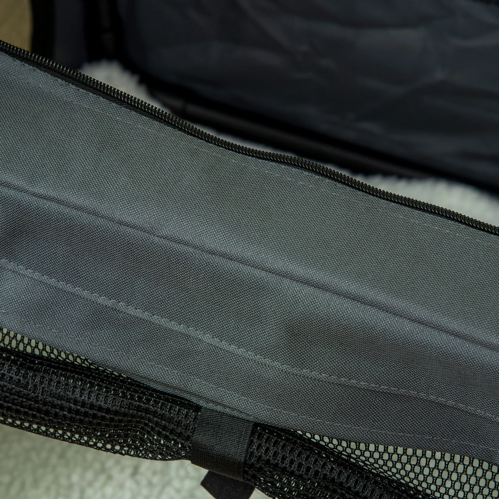 Aosom Sulankstoma gyvūnų transportavimo dėžė, pilka, 60 x 42 x 42 cm, katėms ir šunims iki 4kg