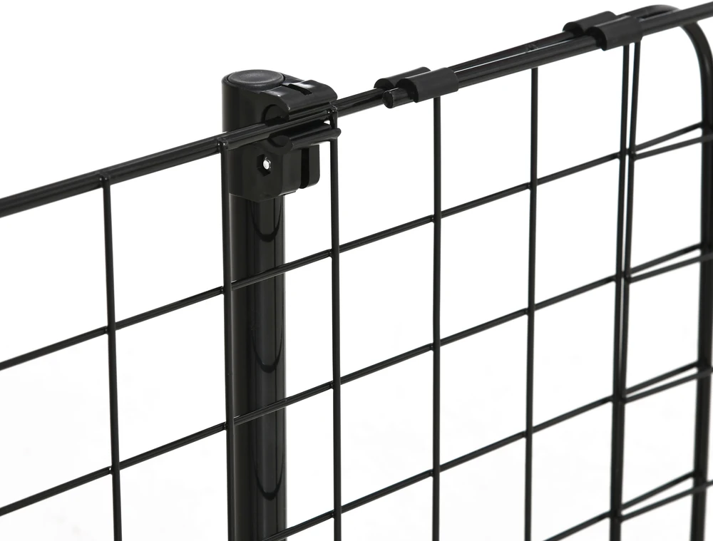 Aosom Universalios automobilio grotelės šunims, reguliuojamas plotis 91-152 cm, juodos, 30 cm