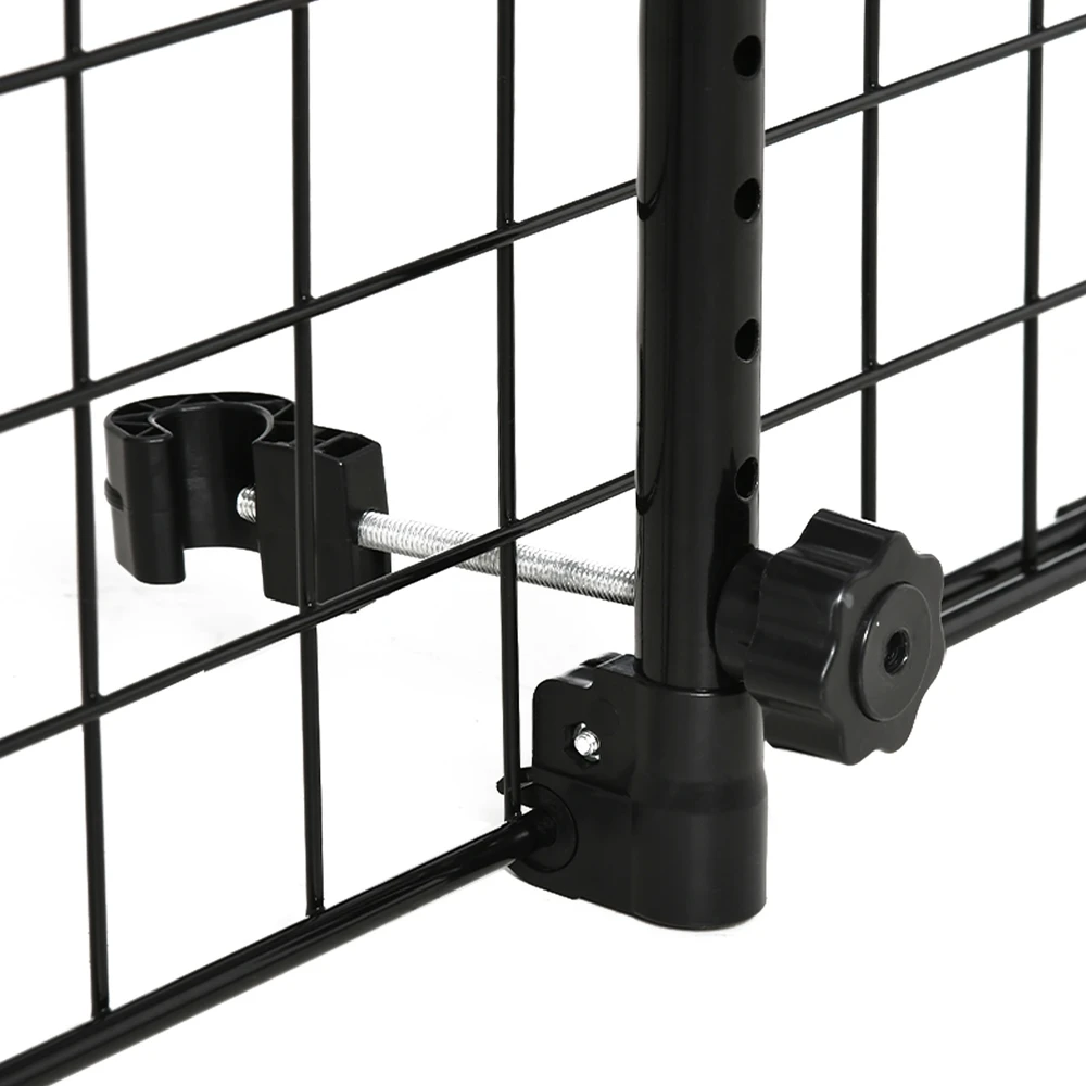 Aosom Universalios automobilio grotelės šunims, reguliuojamas plotis 91-152 cm, juodos, 30 cm
