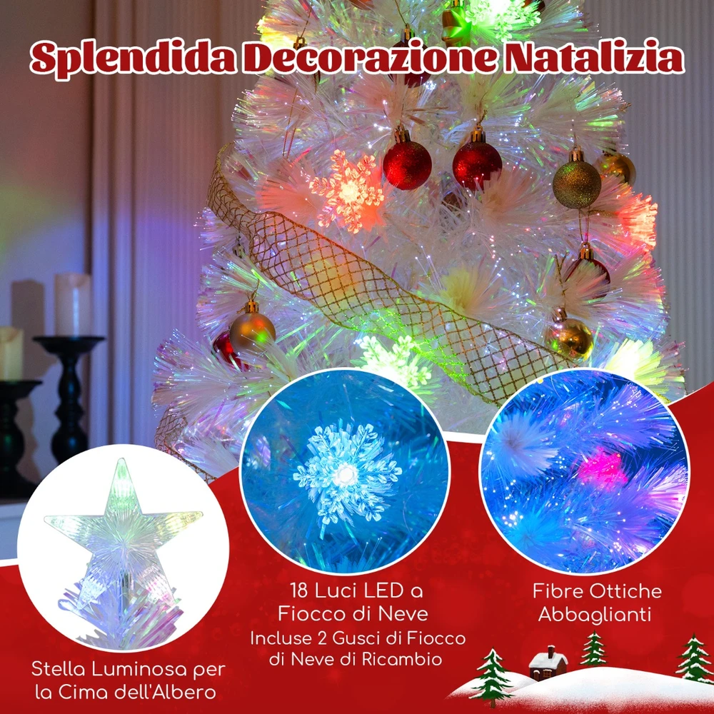 Promotion 120cm optinio pluošto Kalėdų eglutė su LED
