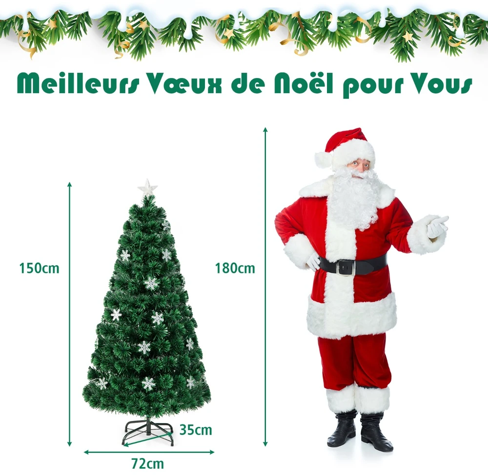 Promotion 150cm optinio pluošto kalėdinė eglutė