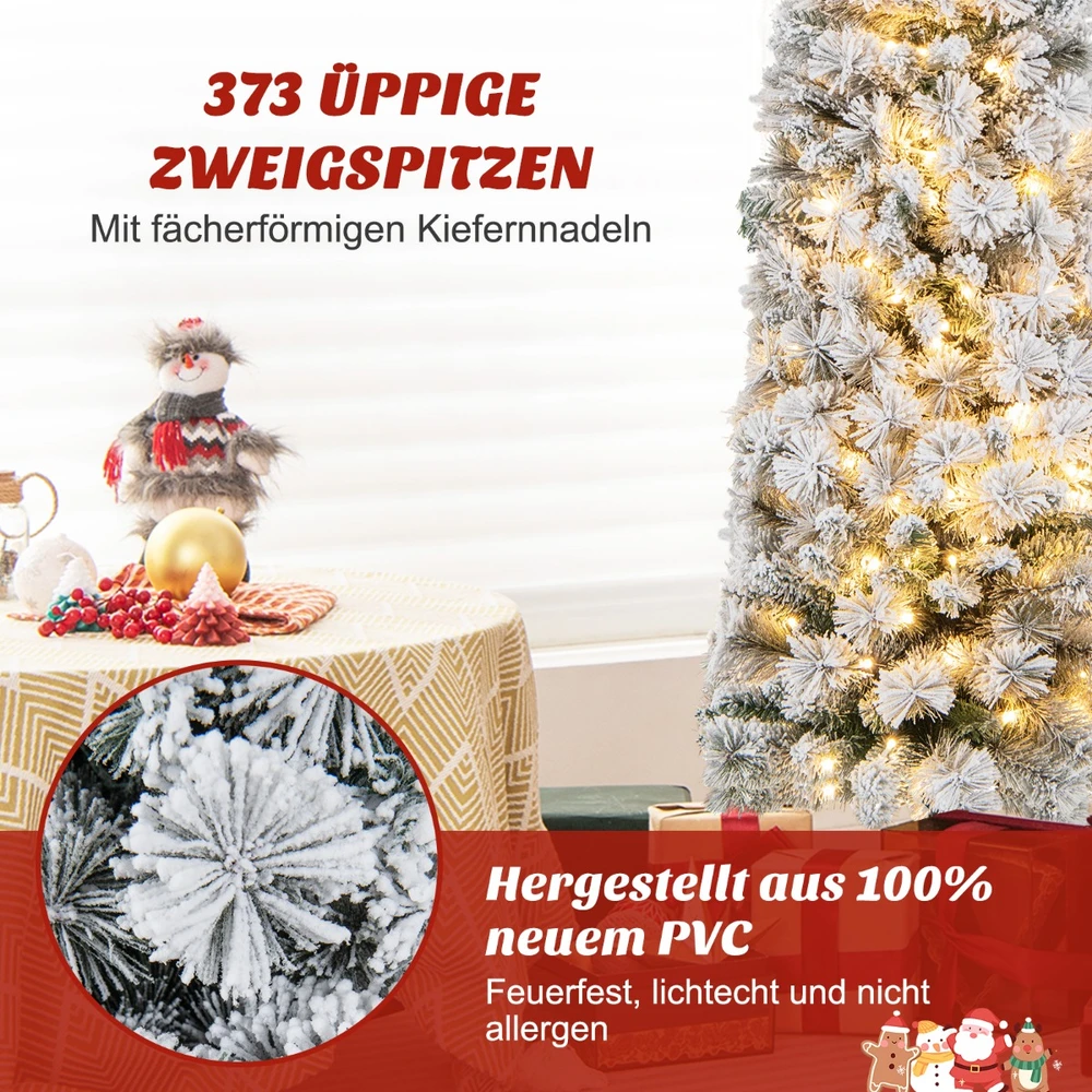 Promotion 180 cm sniegu dengta LED kalėdinė eglutė
