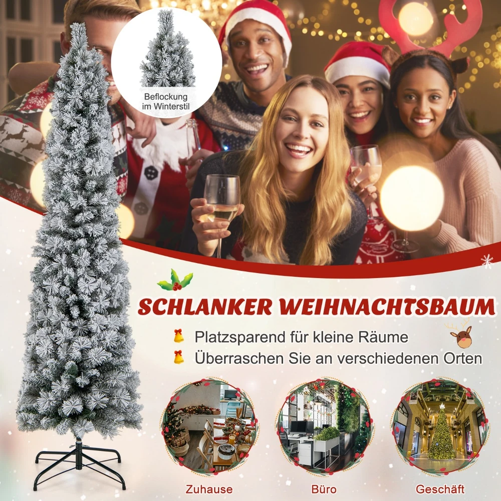 Promotion 180 cm sniegu dengta LED kalėdinė eglutė