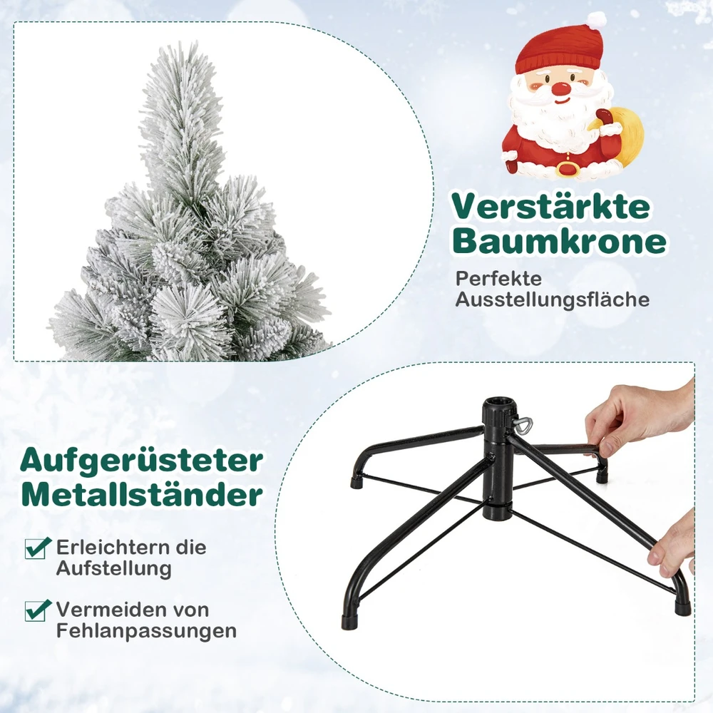 Promotion 180 cm Žalia LED Kalėdinė Eglutė Su Pūku