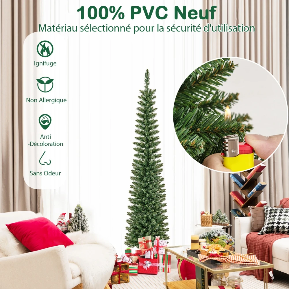 Promotion 180cm dirbtinė kalėdinė eglutė su apšvietimu, 390 šakų, 180 šiltai baltų LED, sulankstoma metalinė koja