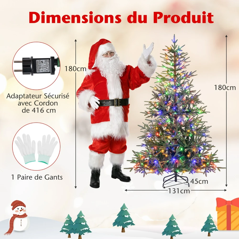 Promotion 180cm LED eglutė su 530 šakų ir 250 LED šviesų