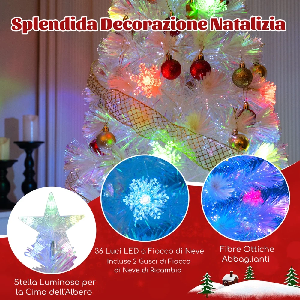 Promotion 180cm optinio pluošto Kalėdų eglutė su LED