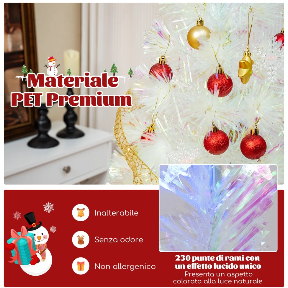 Promotion 180cm optinio pluošto Kalėdų eglutė su LED