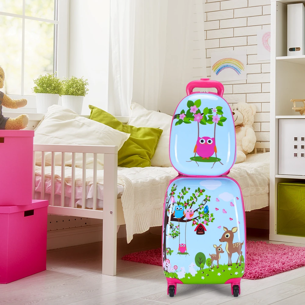 Kelioninis Promotion 2 dalių ABS Vaikiškas Lagaminas ir Kuprinė