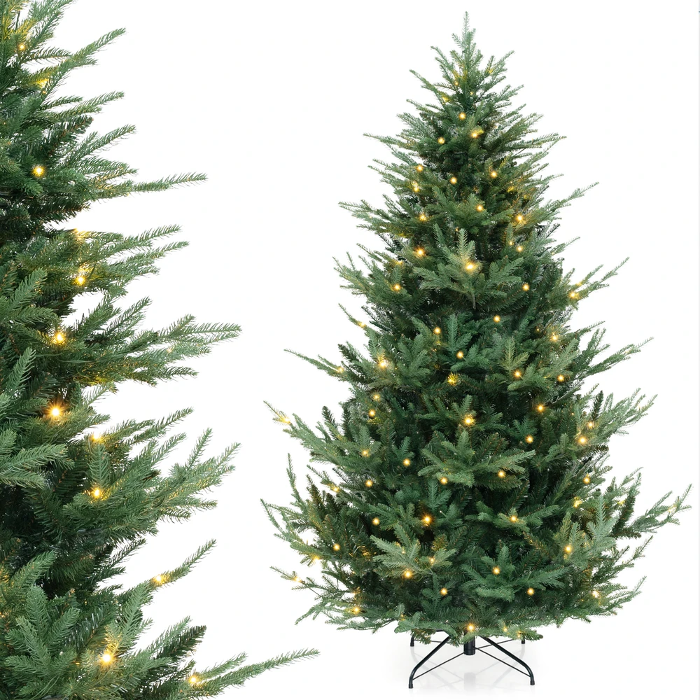 Promotion 210 cm Dirbtinė Kalėdinė Eglutė su 340 LED šviesų