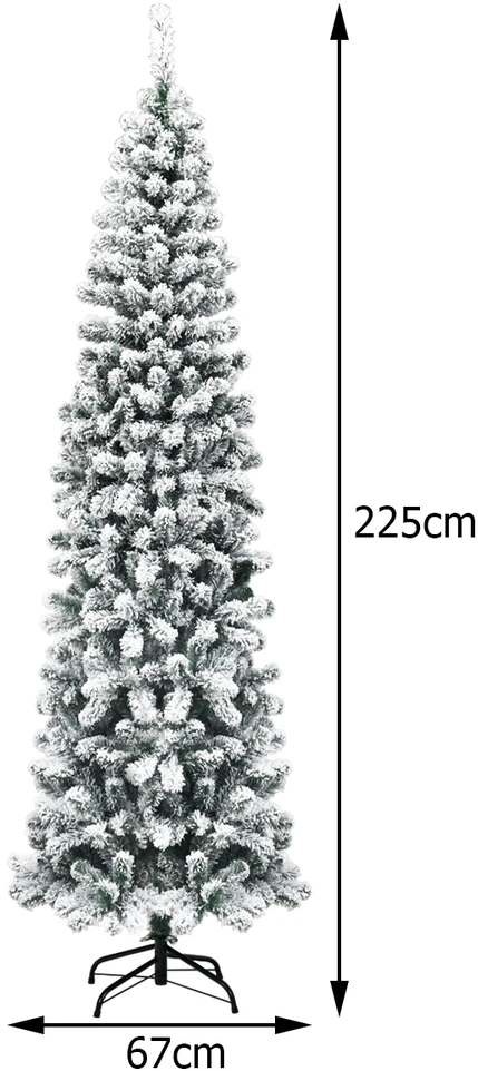 Promotion 225cm LED šviečianti snieguota eglutė