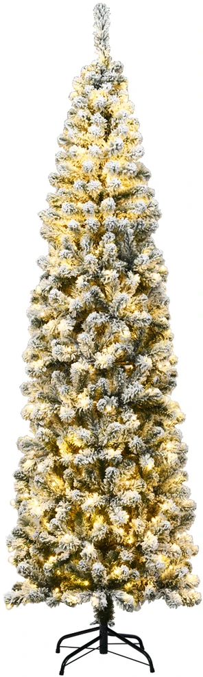 Promotion 225cm LED šviečianti snieguota eglutė