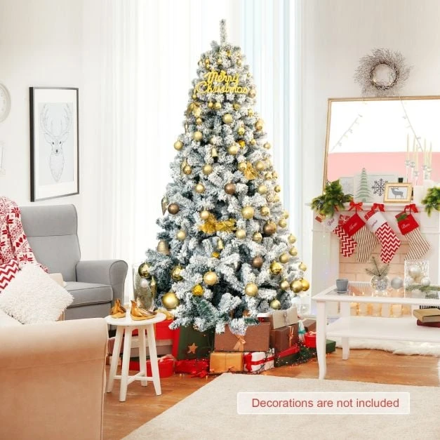 Promotion 2,3 m Dirbtinė Kalėdinė Eglutė Su Sniego Apdaila, 1010 Šakelių