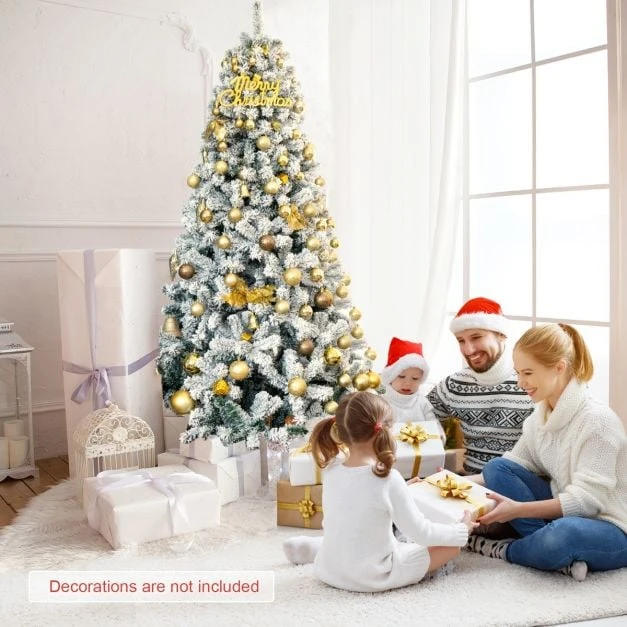 Promotion 2,3 m Dirbtinė Kalėdinė Eglutė Su Sniego Apdaila, 1010 Šakelių