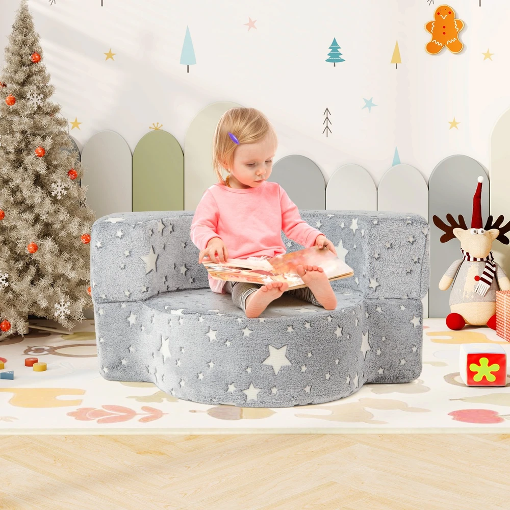 Sofa Promotion 2in1 Vaikiška Kėdė Pilka