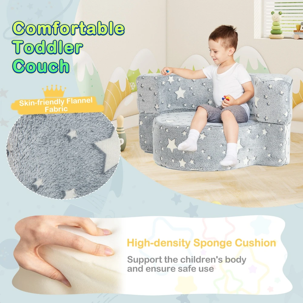 Sofa Promotion 2in1 Vaikiška Kėdė Pilka