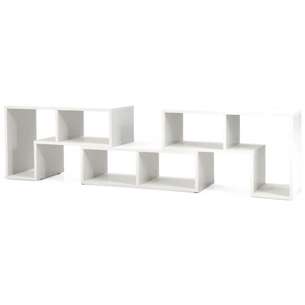 TV staliukas Promotion 3 dalių transformuojamas TV stovas iki 65" televizoriui, baltas