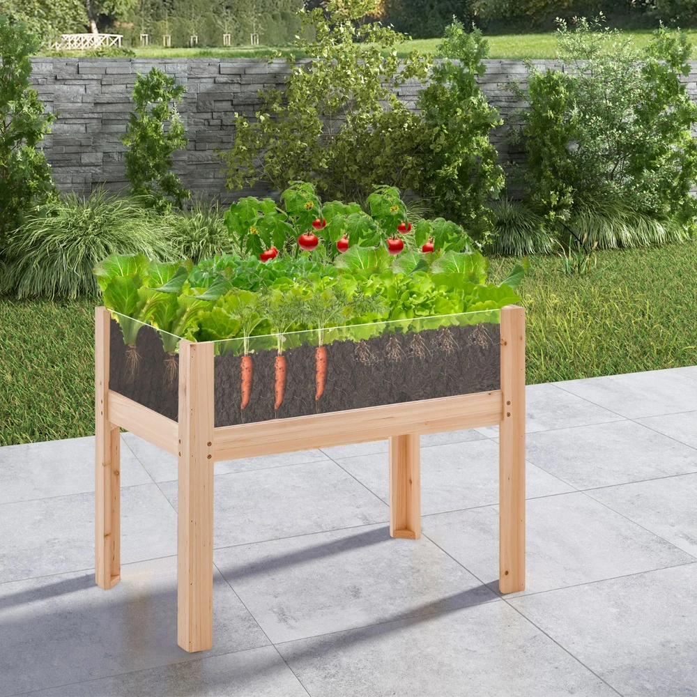 Promotion 30"/47" Medinė Pakelta Daržo Lysvė-S
