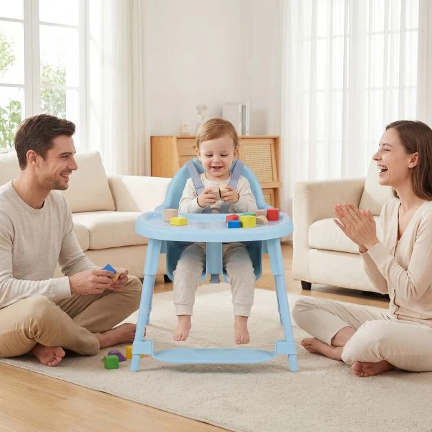 Promotion 4-in-1 kūdikio aukštas kėdė 6-36 mėn, mėlyna